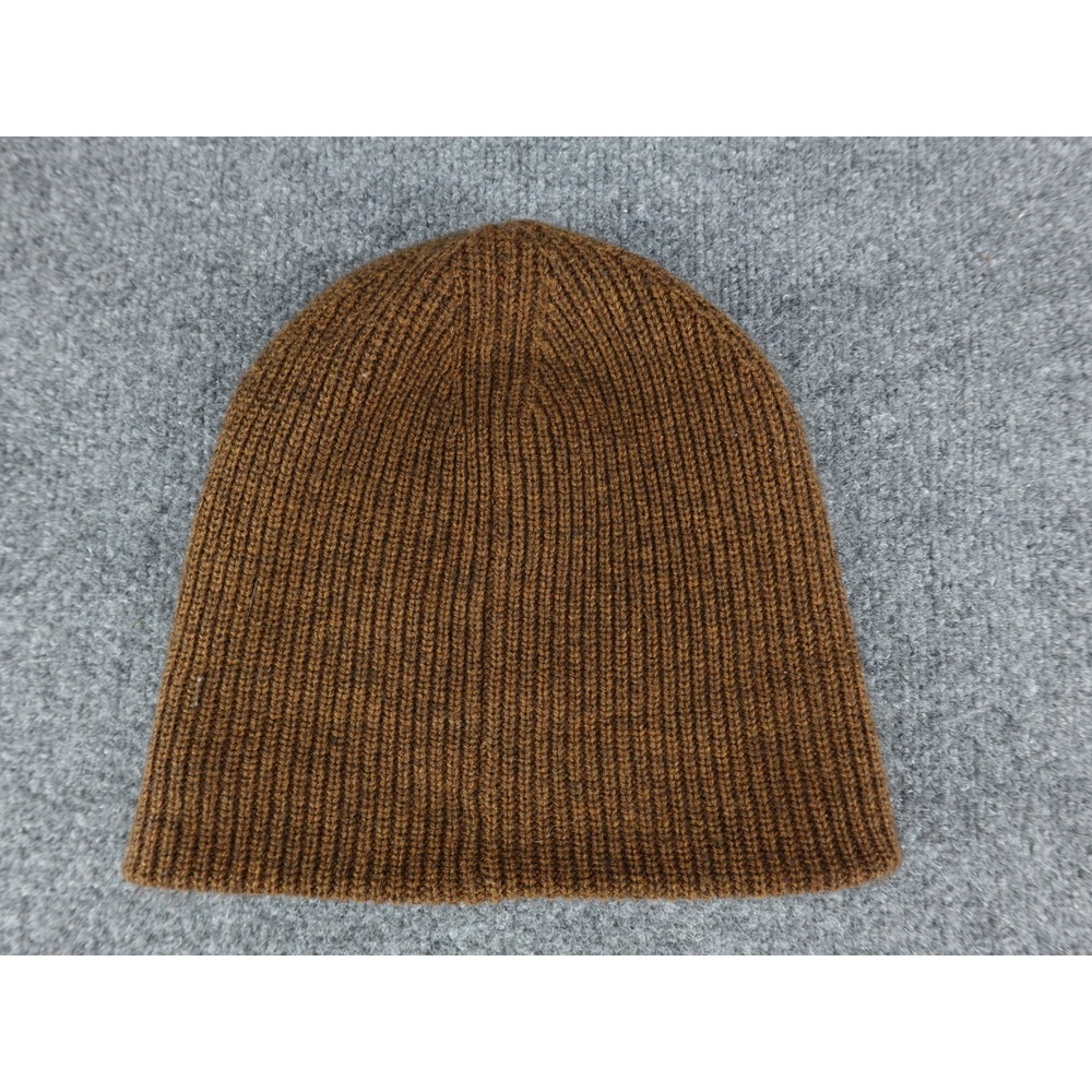 Madewell‎ Beanie Unisex One Size Brown Excellent Wool Blend Ribbed Knit Cap